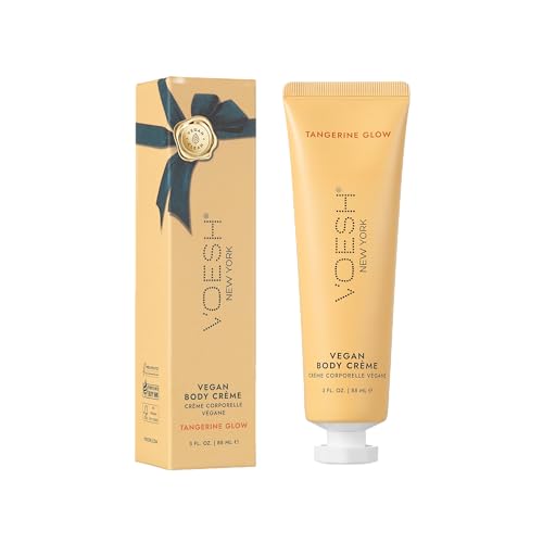 VOESH Vegan Body Creme - Skin Moisturing Cream, K-Beauty Korean Skincare, Tangerine Glow - 3oz