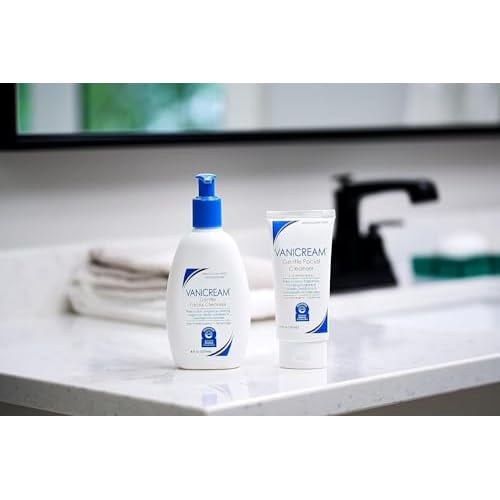 Vanicream Gentle Facial Cleanser with Pump and Travel-Sized Cleanser Bundle, 8 Fl Oz & 2.5 Fl Oz