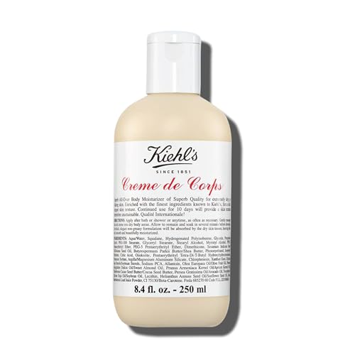Kiehl's Creme de Corps Body Lotion with Cocoa Butter - 8.4 Fl Oz / 250 ml, Fast Hydration