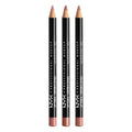 NYX PROFESSIONAL MAKEUP Slim Lip Liner Set, Long-Lasting Creamy Lip Liner Pack Of 3 (Peakaboo Neutral, Nude Pink, Ever)