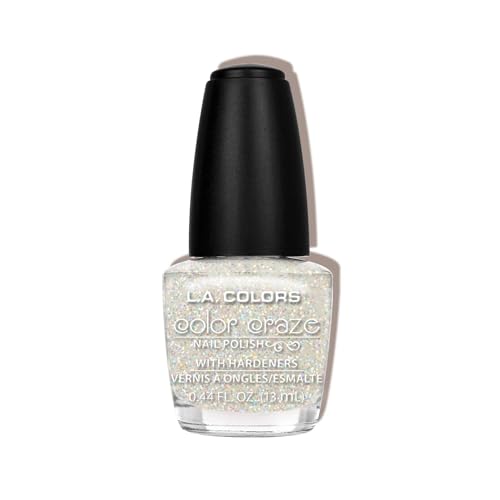 L.A. COLORS Color Craze Nail Polish, Sassy Sparkle CNP441