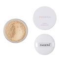 PHOERA Translucent Makeup Setting Matte Face Powder + Puff, Long Lasting Lightweight Foundation Make Up Fixer Beauty Blender Highlighter Palette - Ideal for Flash Photography - 02 COOL BEIGE