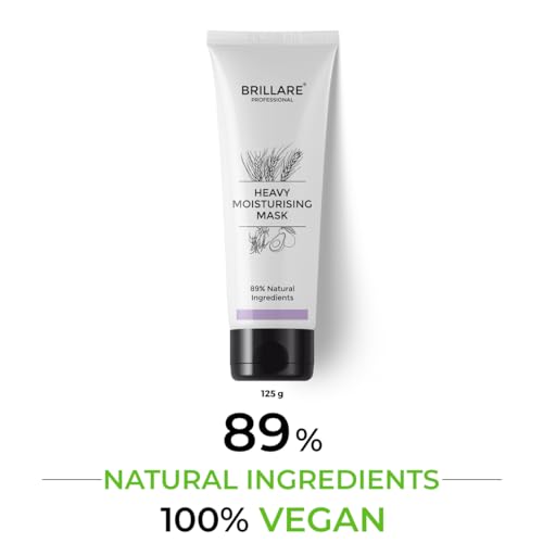 Heavy Moisturising Hair Mask for Dry Frizzy Hair - 125g with Wheat Protein & Avocado