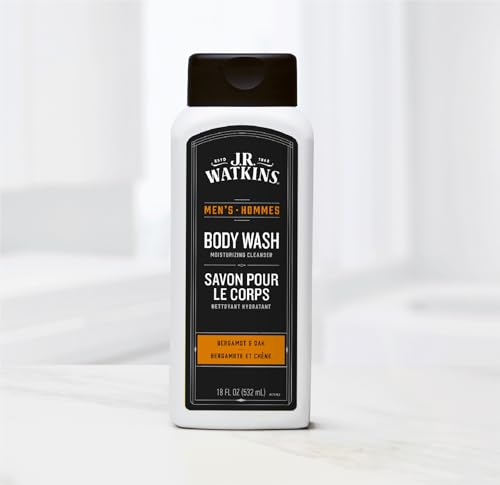 Men's Body Wash with Bergamot & Oak - 18 Fl Oz, Pack of 2 - Hydrating & Nourishing