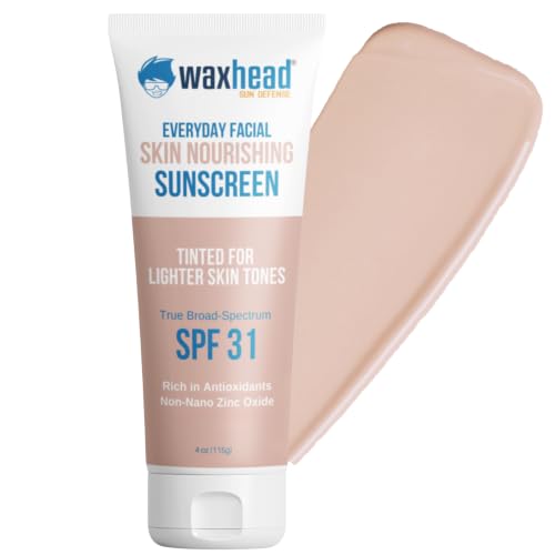 Tinted Mineral Sunscreen SPF 31 for Face - Light Tint, 4oz, Sensitive Skin