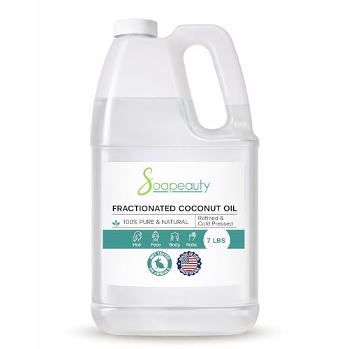 Fractionated Coconut Oil 112oz Cold Pressed Skin & Hair Moisturizer for Essential Oils - Bulk