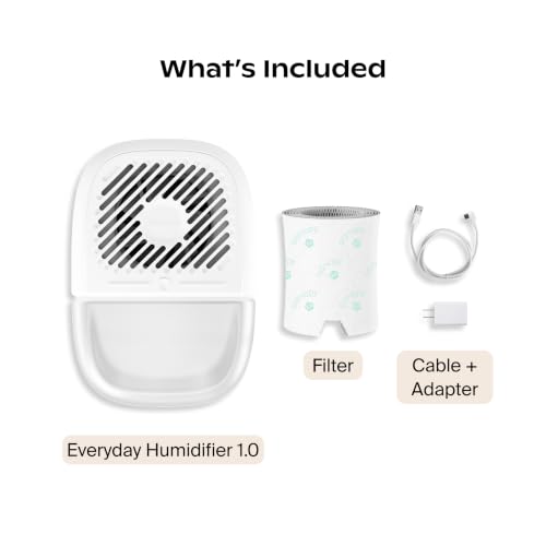 Canopy Bedside Evaporative Humidifier White V1.0, 36H Run, 2.5L Capacity