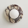 7.9 Inch Natural Marble Wall Sconce - 1-Light Modern Alabaster Lamp - Variation of THIS listing