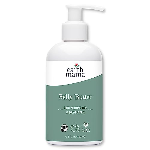 Earth Mama Belly Butter - 8 Fl Oz - Organic Pregnancy & Stretch Mark Moisturizer, Pack of 1