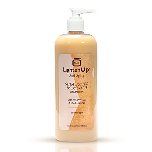 Omic LightenUp Anti-Aging Body Wash 33.8 Fl Oz - Brighten & Soften Skin with Argan Oil & Shea Butter - Pack of 1