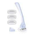 Billie Razors for Women Shave Kit ? Women¡¯s Razor + 4 x 5-Blade Razor Refills + Magnetic Holder ? Cool Blue