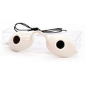 Super Sunnies UV Eye Protection, FDA Compliant Eyeshields, Tanning Bed Goggles, Red Light Theraphy Glasses with Clear Case