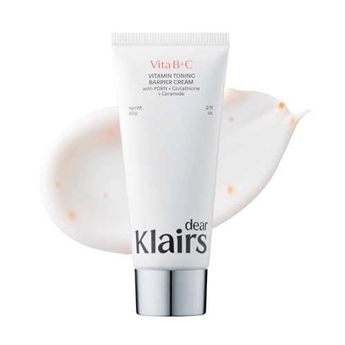 DearKlairs Vitamin C Face Moisturizer - Hydrating Skin Barrier Cream for Sensitive Skin, 2.11 Oz