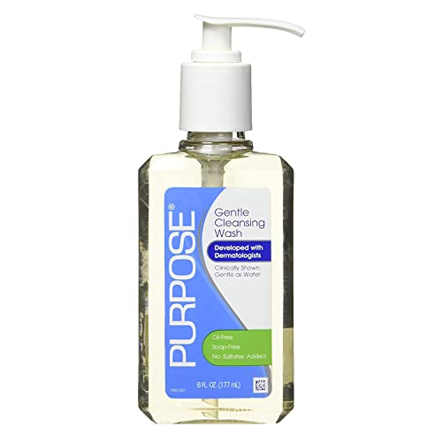 Purpose Gentle Cleansing Wash for All Skin Types - Pack of 6, 6 Fl Oz Each