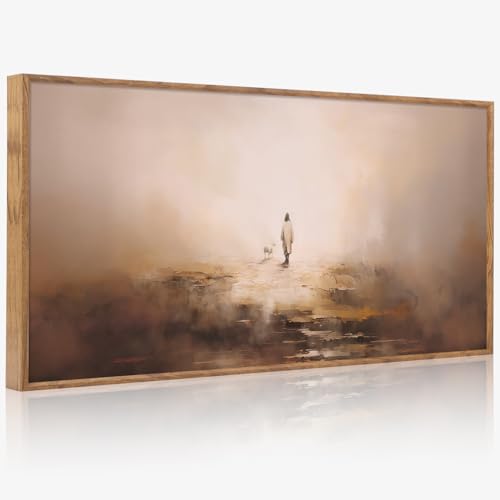 Aurlan Jesus Leaves The 99 Parable Wall Art - 40x20 Inch Religious Canvas