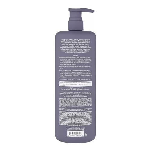 Kristin Ess The One Purple Shampoo 33.8 Fl Oz Pack of 2 - Sulfate-Free Blonde Toning