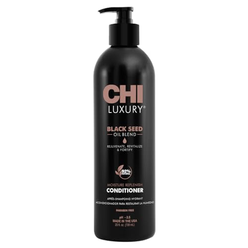 CHI Luxury Black Seed Oil Moisture Replenish Conditioner 25 Fl Oz - Nourishing Hair Care