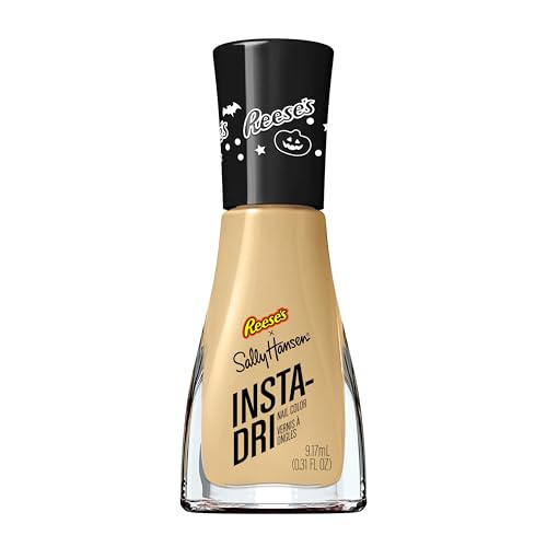 Sally Hansen Insta-Dri Reese's Nail Polish | Quick Dry, Long Lasting, Streak-Free Shine | Opaque, Glossy | 740 Peanut Butter Time | Tan Brown Nail Color