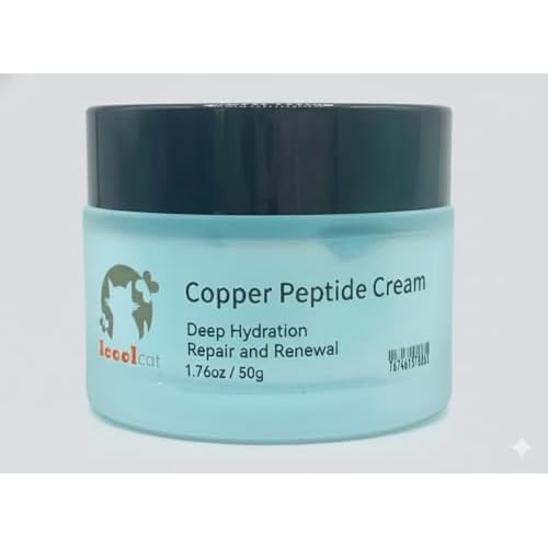 Blue Copper Peptide Face Cream with Acetyl Hexapeptide-8 & Ectoin - Anti-Aging Daily Moisturizer for Fine Lines & Wrinkles - Firming, Hydrating & Barrier Repair Skin Care - 1.7 oz