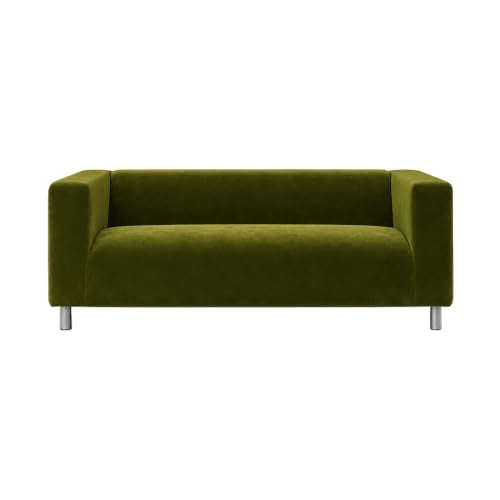 Klippan Loveseat Velvet Slipcover - Green, F-Green Variation