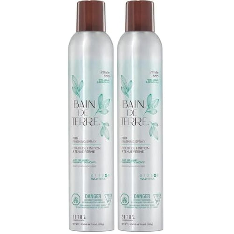 Bain de Terre Hairspray | Argan & Monoi Oils | 9 Fl Oz