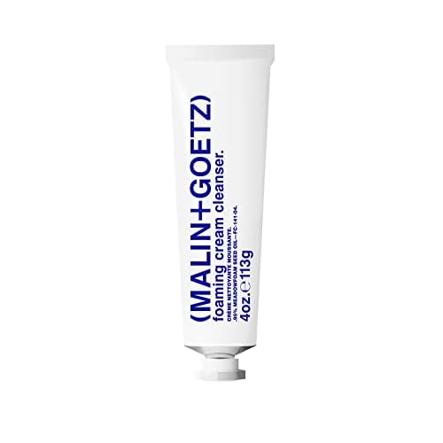 MALIN+GOETZ Foaming Cream Cleanser | Gentle Daily Cream-to-Foam Face Wash with Jojoba Milk, Prebiotics + Ceramide-Rich Glycolipids | Non-Stripping, pH-Balanced Formula | Vegan + Cruelty-Free (4 Fl Oz)
