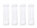 Clear Oval Lip Balm Tubes 5ml 100 Pcs with Lids - Refillable Plastic Containers