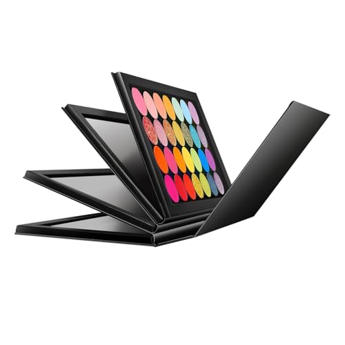 Large 4-Layer Magnetic Makeup Palette - Refillable Eyeshadow & Blush Organizer