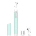 Eyebrow Trimmer for Women, Precision Facial Hair Trimmer for Chin, Lips, Neck, Upper Lip & Cheeks, Battery Operated Dual-Blade Groomer with Comb Attachment, Painless Portable Electric Shaper