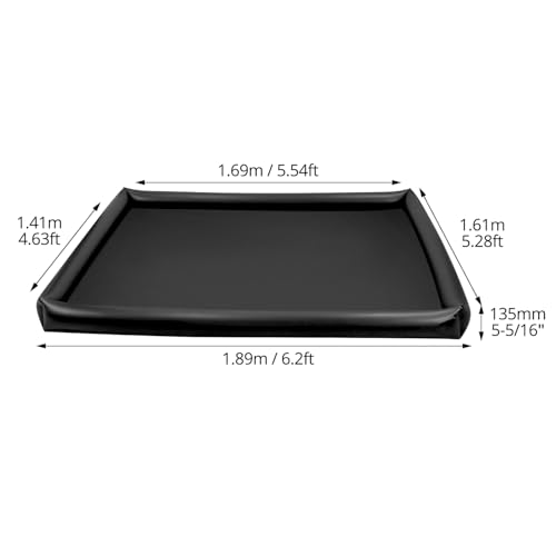 QWORK Inflatable Massage Sheet, Durable Waterproof PVC, Effortless Cleaning, Portable with Quick-Release Valve, 189¡¿161¡¿13.5cm, Suitable for Indoor and Outdoor Use
