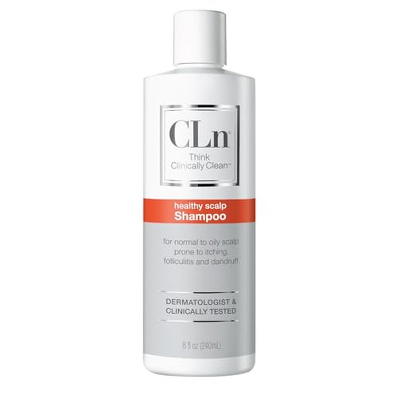 CLn¢ç Shampoo - Clarifying Formula with Salicylic Acid, for Normal to Oily Scalp Prone to Folliculitis, Dandruff, Itchy & Flaky Scalp, Fragrance-Free & Paraben-Free, 8 fl. oz.