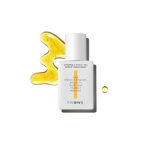 FINDIVE OFFICIAL Vitamin C Ethyl 10% Serum Treatment, Face Dark Spot Corrector and Anti Aging, Uneven Skin Tone, Hydrating Glow, Korean Skincare 1.01 fl.oz