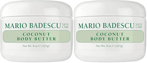 Mario Badescu Coconut Body Butter Pack of 2 - 8oz All Skin Types Moisturizer
