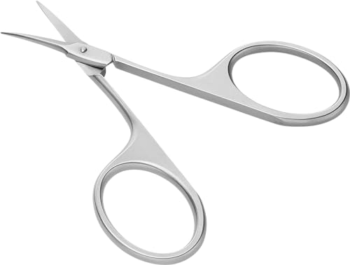 Cuticle Scissors with Tower Tip - Fine and Precise Nail Care - Silver 3.5 Inch Mit Turmspitze