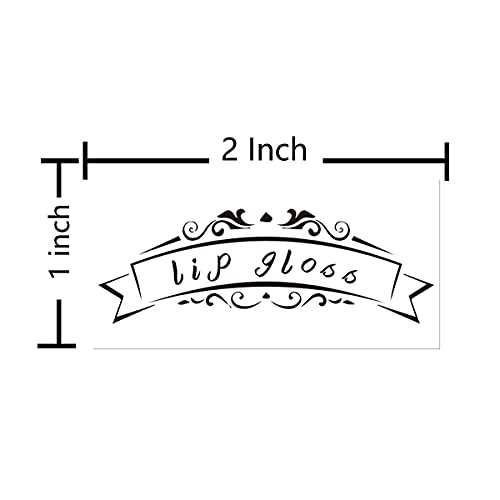 Lip Gloss Tube Stickers,2x1 Inch Clear Roller Bottles Stickers,Waterproof Label for Personalized DIY Lip Gloss Bottle,200 Pcs Per Pack