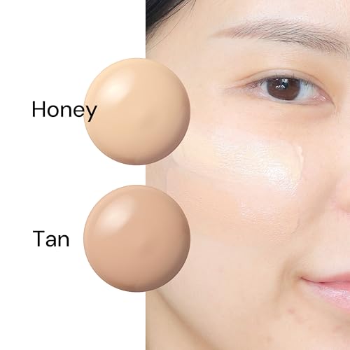 THANK YOU FARMER Dewy Glow Skin Tint, Long-Lasting Tinted Moisturizer, Light coverage, Vitamin B3, Niacinamide, Adenosine, Korean Beauty Makeup Dermatologist Tested, Honey, 1.75 fl oz