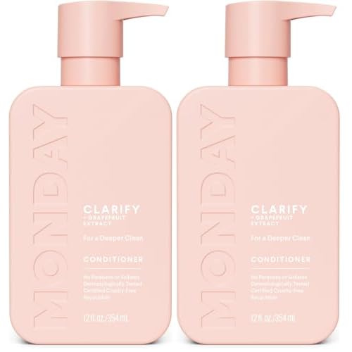 MONDAY HAIRCARE Clarify Conditioner 12 oz. (354 ML) for Oily Hair, Made with Grapefruit Extract, Coconut Oil, Shea Butter, Vitamin E and Provitamin B5 (Pack of 2)