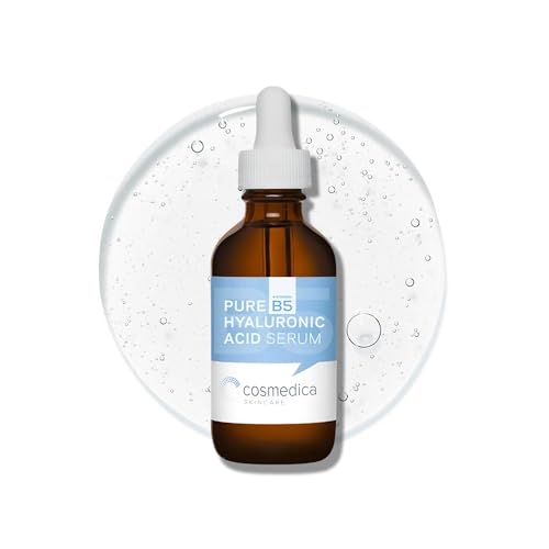Cosmedica Hyaluronic Acid Serum with Vitamin B5 – 2 oz Hydrating Face Serum, Paraben-Free, Lightweight for All Skin Types, Daily Use