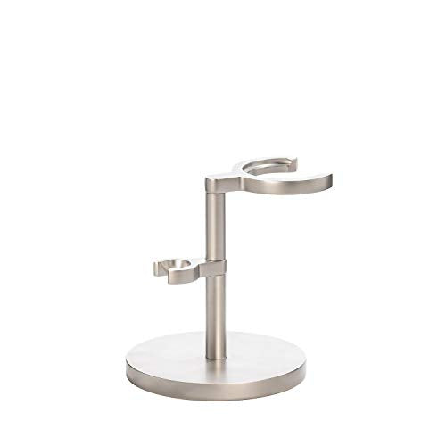 M?HLE ROCCA Stand for Razors & Shaving Brushes | Shave Accessory | Matt Stainless Steel