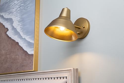 Yosoan Antique Wall Sconce Set of 2 with Dimming On/Off Switch — Vintage Vanity Lighting