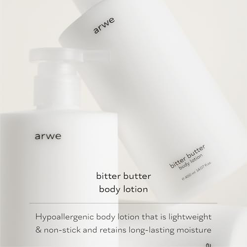 Bitter Butter Ceramide Body Lotion, 13.5 fl oz (400 ml), Naturally Derived, Body Cream, 24 Hours Moisturizing, Sensitive Skin Soothing Care, Perfume Scent, Large Capacity Milk Lotion
