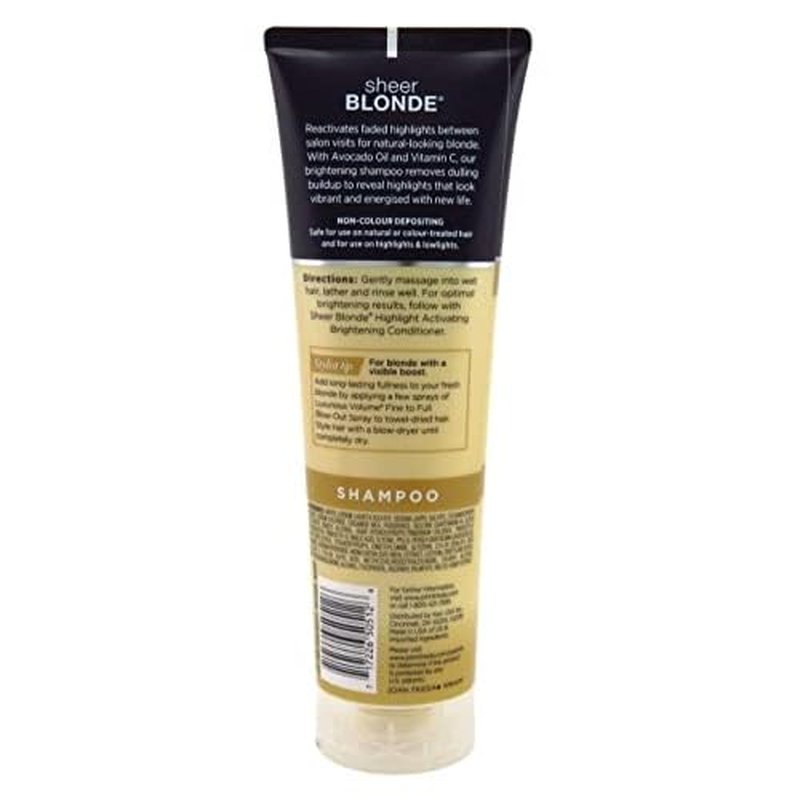 John Frieda Sheer Blonde Highlight Activating Brightening Shampoo Darker Blondes, 8.45 oz
