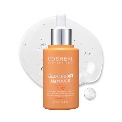Vita-C Boost Ampoule 1.52 fl oz, Brightening & Radiance-Enhancing Antioxidant Serum with High-Potency Vitamin C Complex, Revitalizes Dull Skin & Improves Skin Tone, Korean Skin care