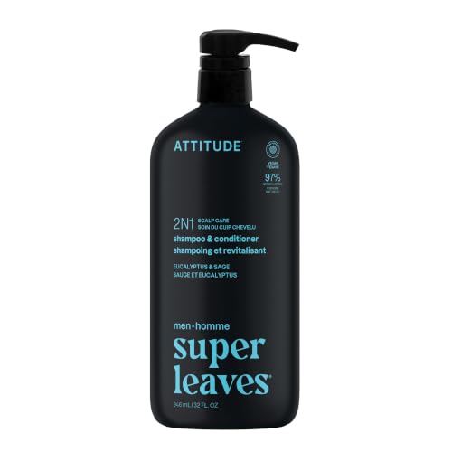 BIO SPECTRA ATTITUDE 2-in-1 Men's Shampoo & Conditioner 32oz - Scalp & Dandruff Care