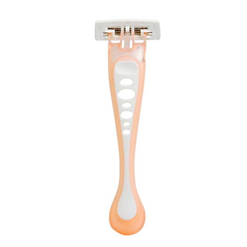 About Face Body Spa Shave 3-Blade Sensitive Disposable Razors With Coconut Oil Lube Strip, 4 Count (Pack of 2)