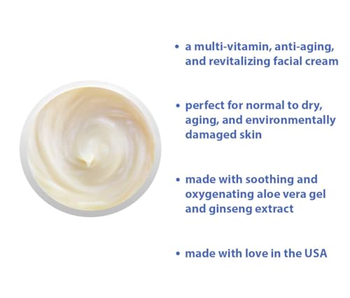 Raya Vitaplex-C Face Cream - Multi-Vitamin Moisturizer for Dry, Mature Skin - 2 Fl Oz