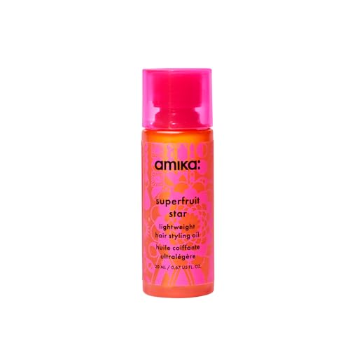 Amika Superfruit Star Lightweight Hair Oil & Heat Protector 0.67 Fl Oz