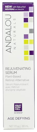 Andalou Naturals Bakuchiol Plant-Based Retinol Serum for Sensitive Skin, 1 oz