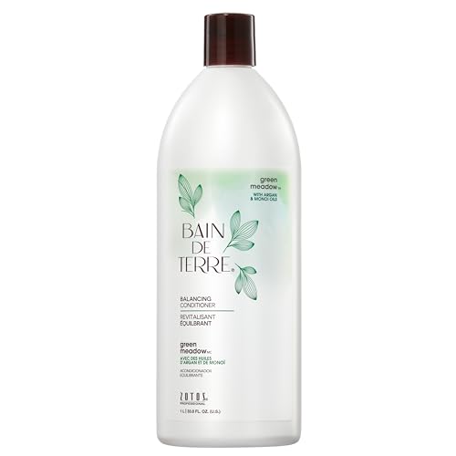 Bain de Terre Green Meadow Balancing Conditioner 33.8 Fl Oz - Moisturizing Vegan Hair Care