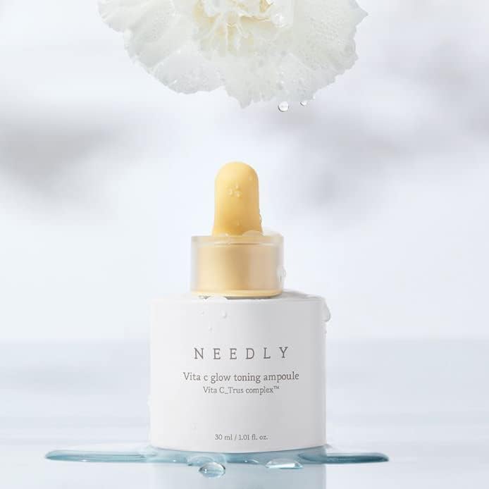 NEEDLY Vita C Glow Toning Ampoule - Brightening & Hydrating Skin Serum